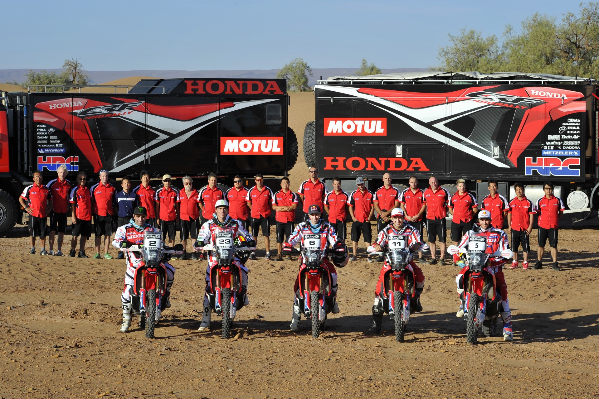Team honda dakar 2013 #2