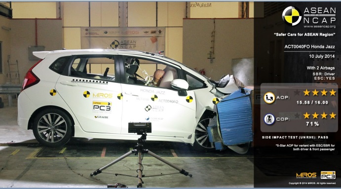 New honda jazz crash test #7