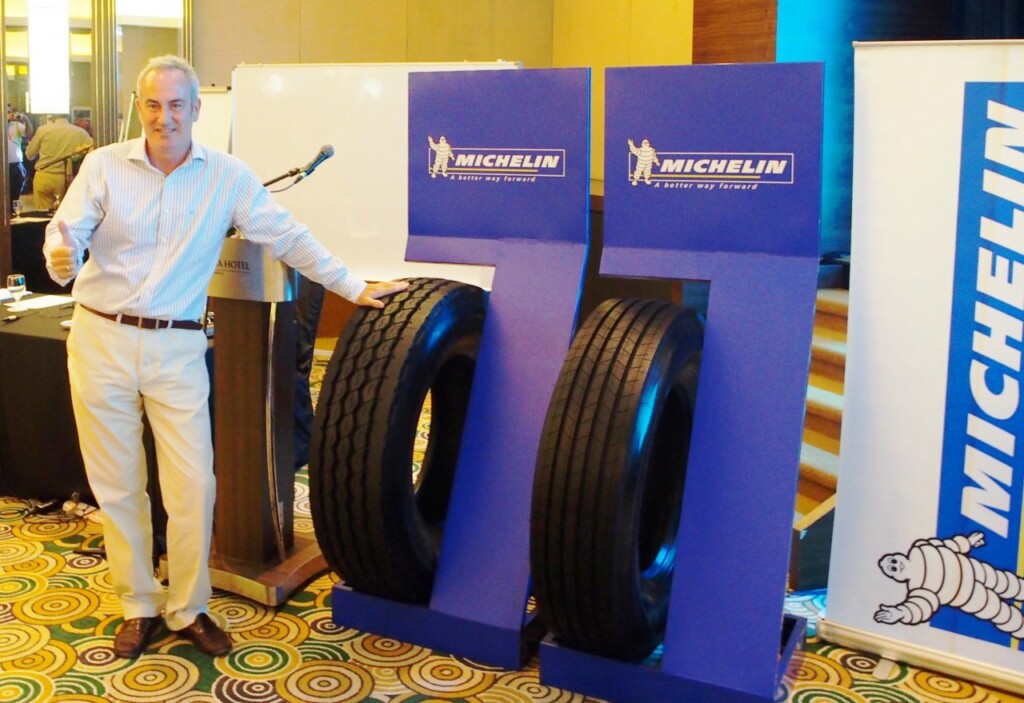 Michelin Malaysia's Managing Director, Beltran Yturriaga presenting MICHELIN X Works Z and MICHELIN X Line Energy Z, the company's latest offerings for transport and trucking sectors_1