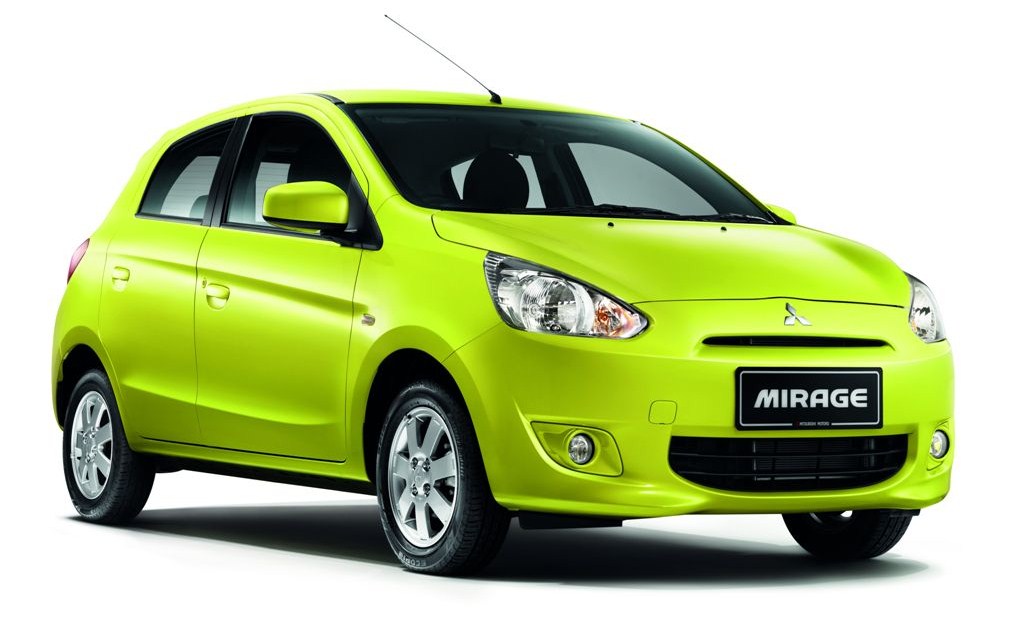 Mitsubishi-Mirage-yellow