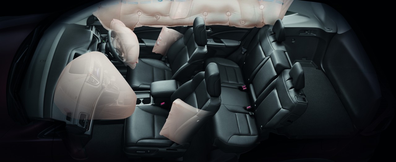 New CR-V fitted with 6 airbags