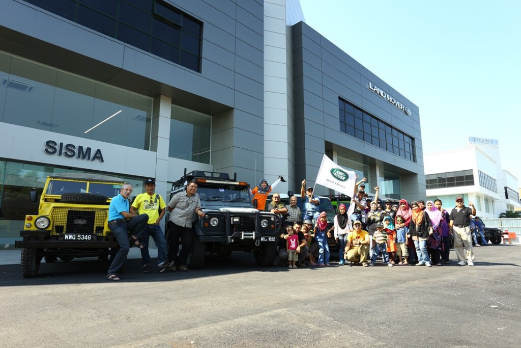 Landy De Langkawi participants in joyous mood at the flag-off ceremony hosted by Jaguar Land Rover Malaysia