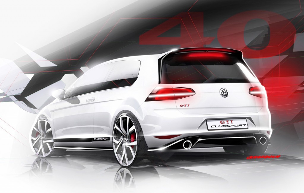 Seriennahe Volkswagen Studie Golf GTI Clubsport