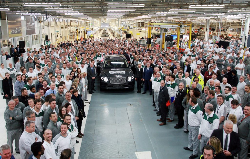 First Bentley Bentayga rolls off the production line