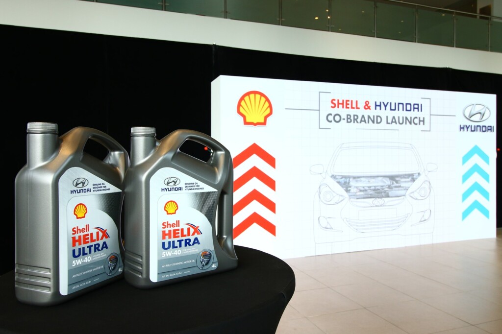 Shell and Hyundai recently launched a co-branded oil that was specially developed for Hyundai cars