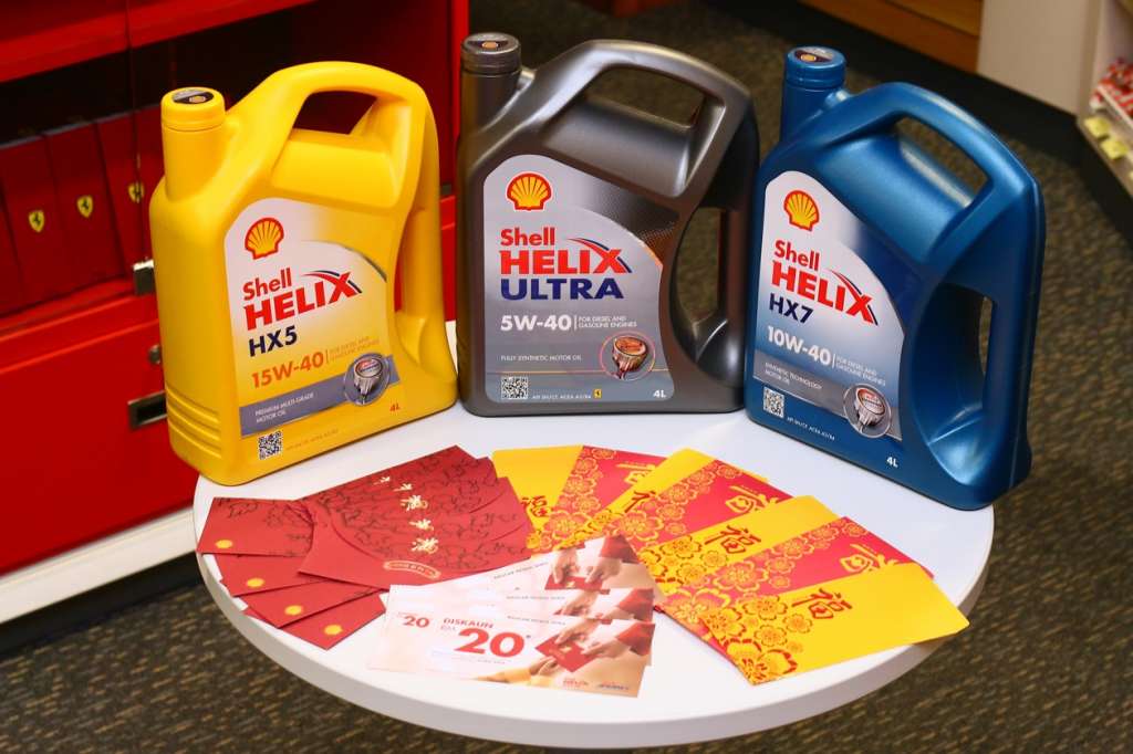 Every pack of Shell Helix motor oil now comes with Lucky Ang Pows containing cash or fuel vouchers