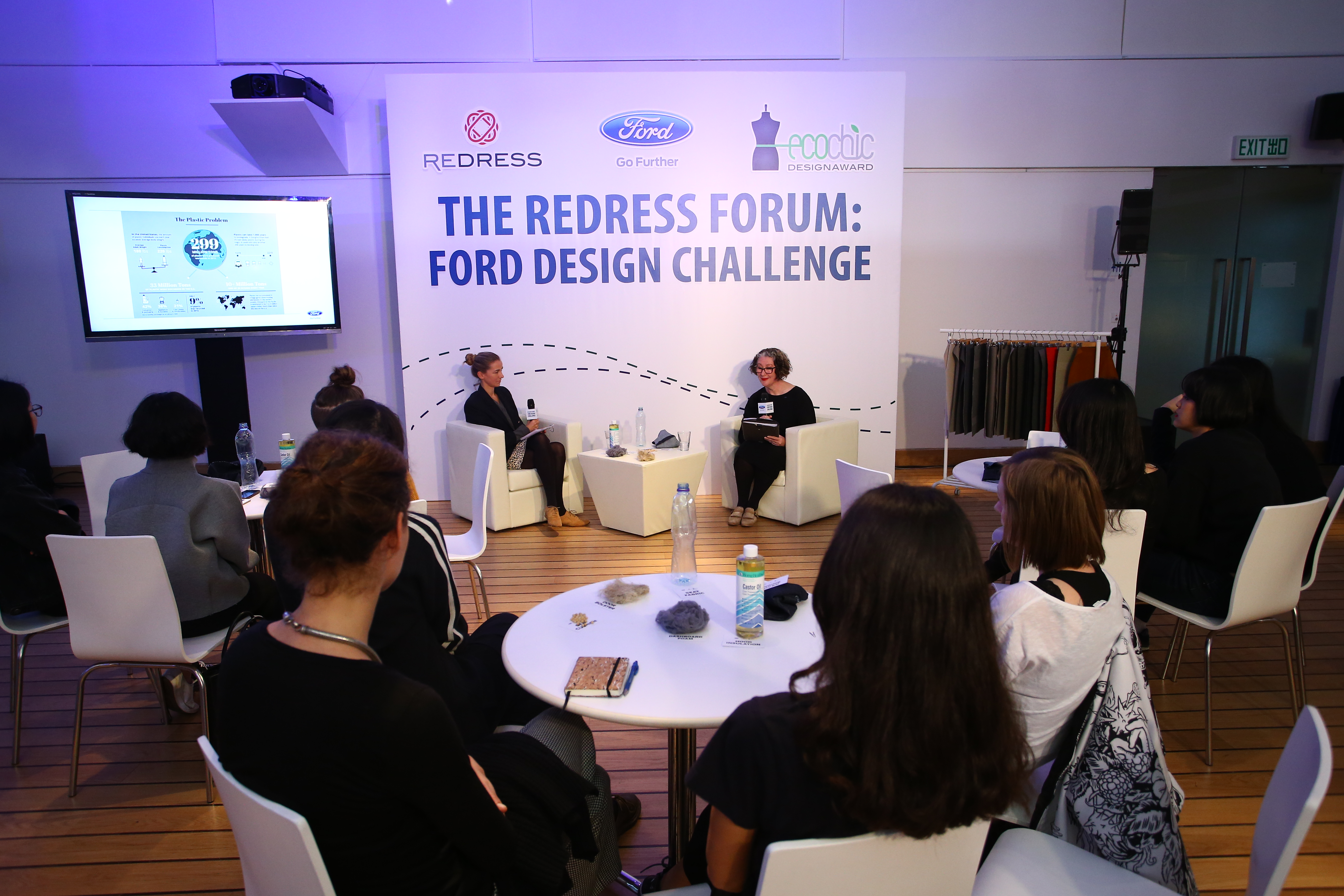 Marie Smyth, Senior Designer - Colour and Materials Design, Ford Asia Pacific and Christina Dean - Founder and CEO in an interative session with designers