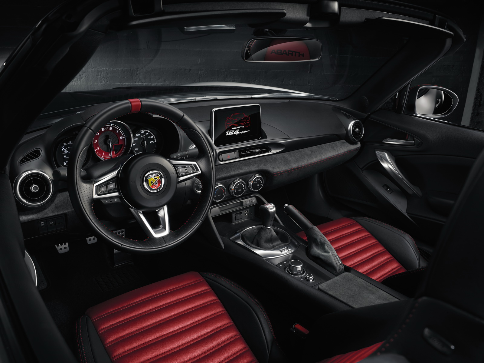 European Abarth 124 Spider shown