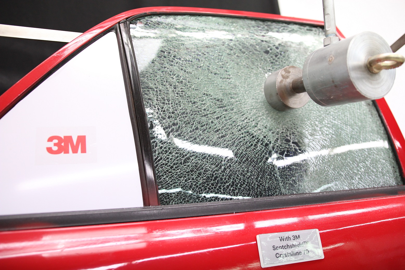 4. Impact Resistance Demo - With 3M Scotchshield Crystalline Security AutoFilm