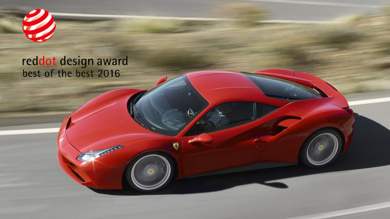 Red Dot Best of the Best Award - Ferrari 488 GTB