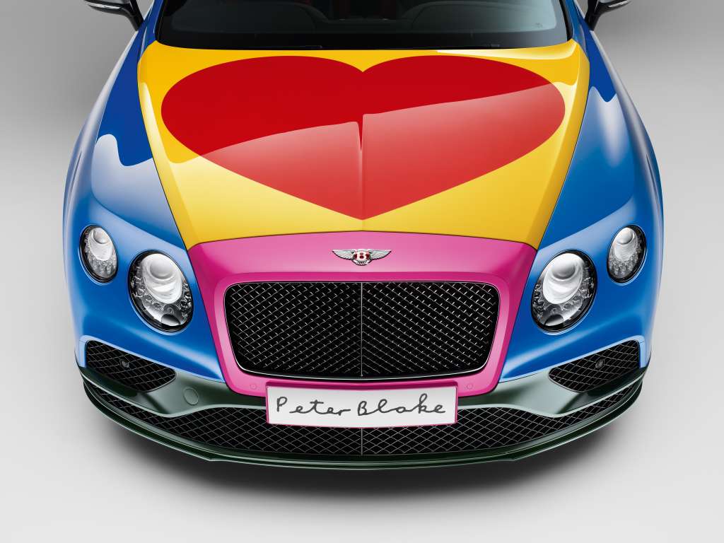 Sir Peter Blake Pop Art Bentley set to raise thousands for Charity (1)