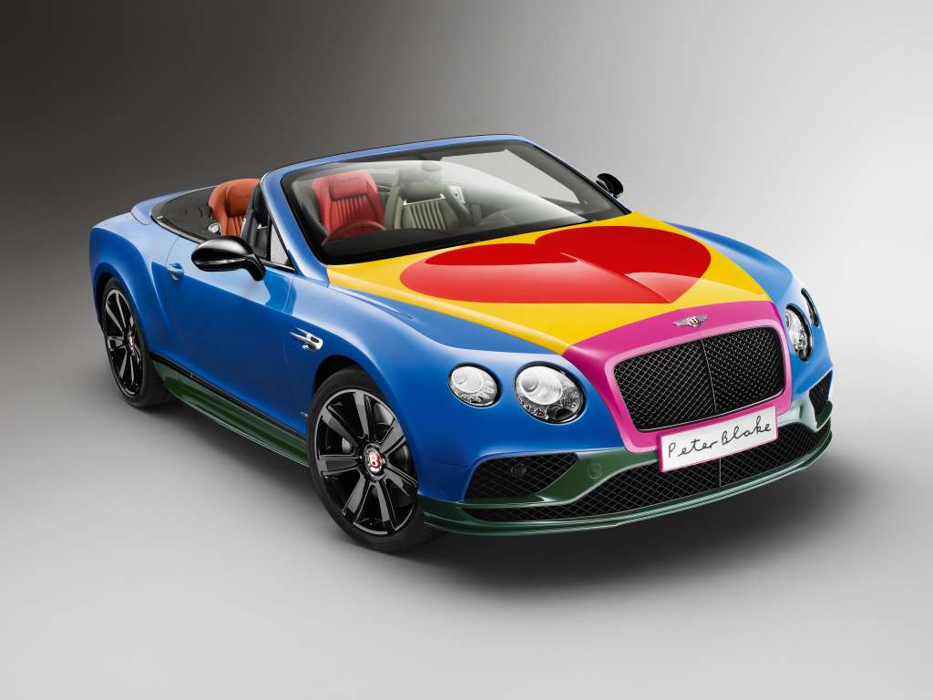 Sir Peter Blake Pop Art Bentley set to raise thousands for Charity