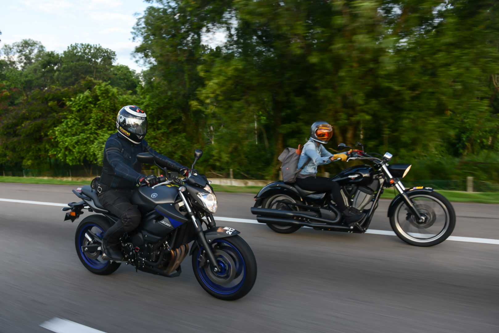 #Advance2Langkawi winners Koong Wai Hoong (left) and Miazil Jores on the road to Langkawi