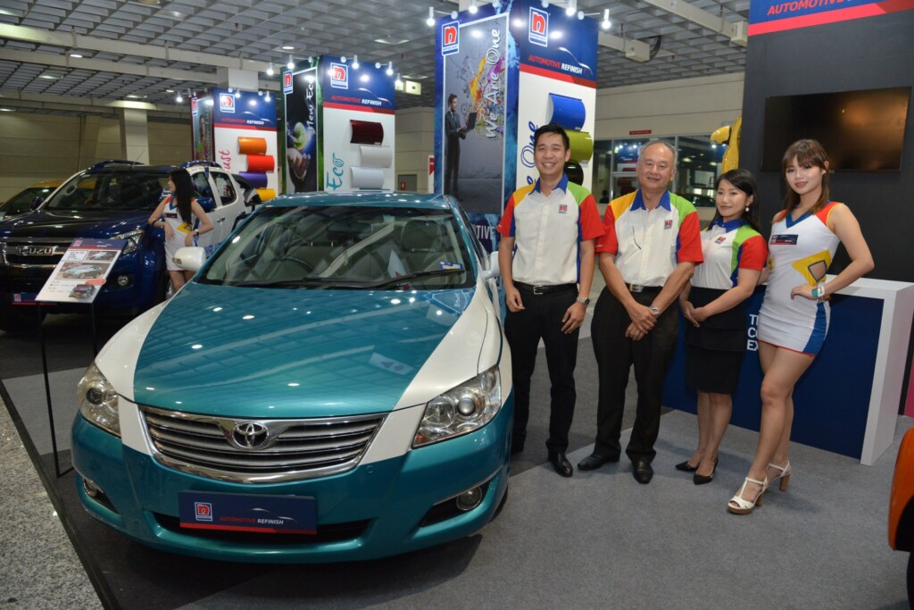 (L-R) Mr. Alex Yoong, AGM - Marketing, Nippon Paint Malaysia Group, Mr. Ong AGM of IU Marketing, Makiko Kawada - Manager of Marketing  (1)