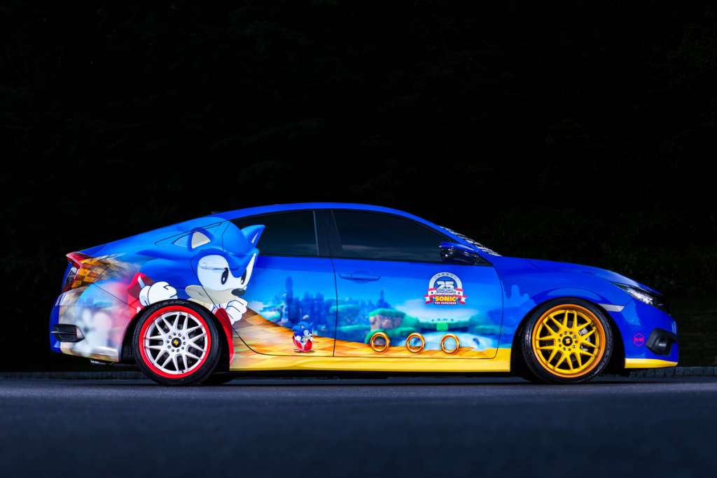 Honda Debuts Custom-Designed “Sonic Civic” at Comic-Con; Joins “Sonic the Hedgehog™” and SEGA® in Celebrating the Iconic Game's 25th Anniversary