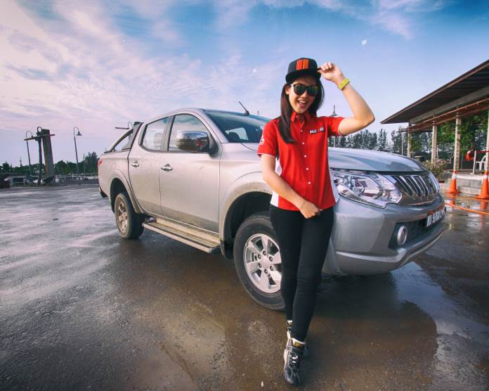Catch Malaysian Motorsport Athlete, Leona Chin in action this Saturday at the Mitsubishi Triton Extra Hardcore Roadshow!