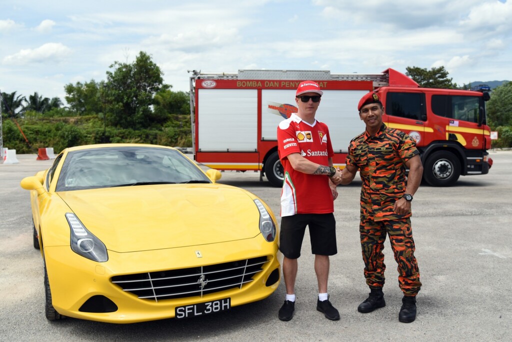 1. Shell V-Power Job Swap involving Scuderia Ferrari driver Kimi Räikkönen and Mohd Uzair Abdullah, a firefighter