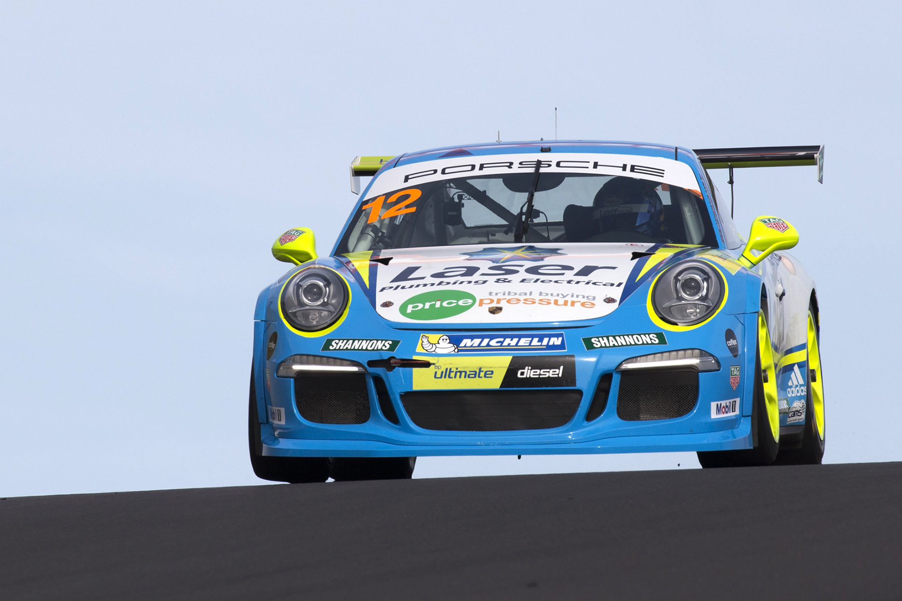 Captured at Round 7 of the Porsche Carrera Cup at the Supercheap Auto Bathurst 1000, Mount Panorama Circuit, Bathurst, New South Wales, Australia.
