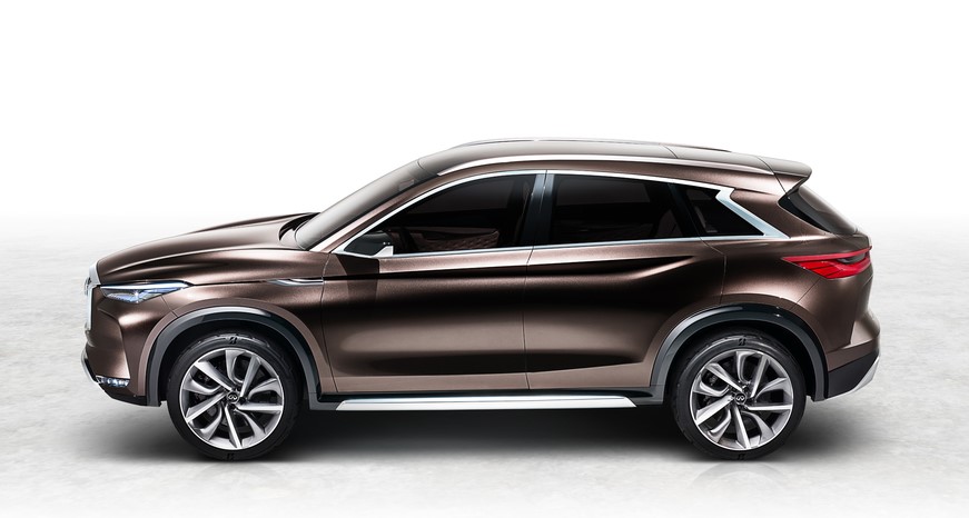 An evolution of the 2016 QX Sport Inspiration, the QX50 Concept shows how the design of its conceptual forebear could be adapted for a future production model in the world’s fastest-growing vehicle segment.