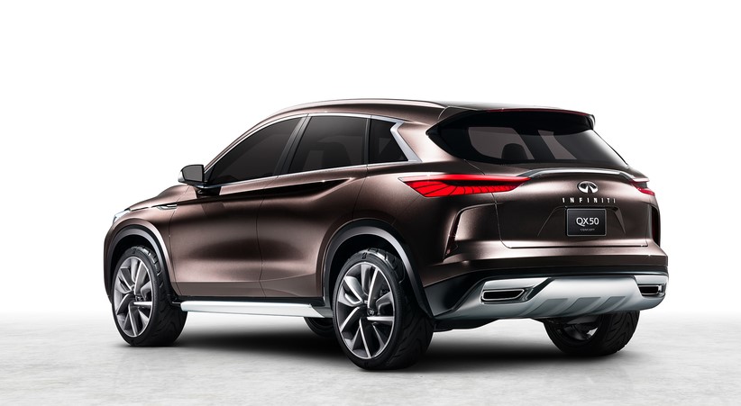 An evolution of the 2016 QX Sport Inspiration, the QX50 Concept shows how the design of its conceptual forebear could be adapted for a future production model in the world’s fastest-growing vehicle segment.