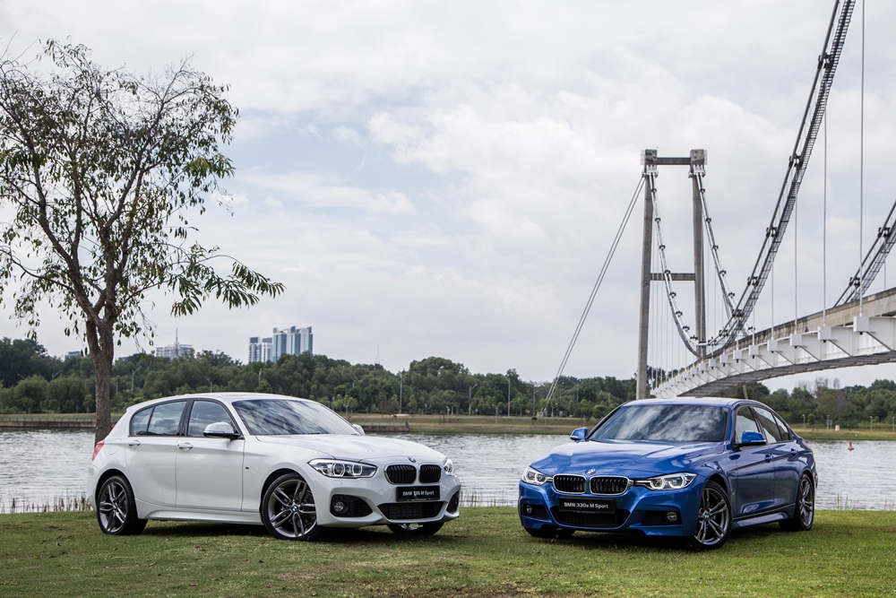 BMW 118i M Sport and BMW 330e M Sport 1 (1)