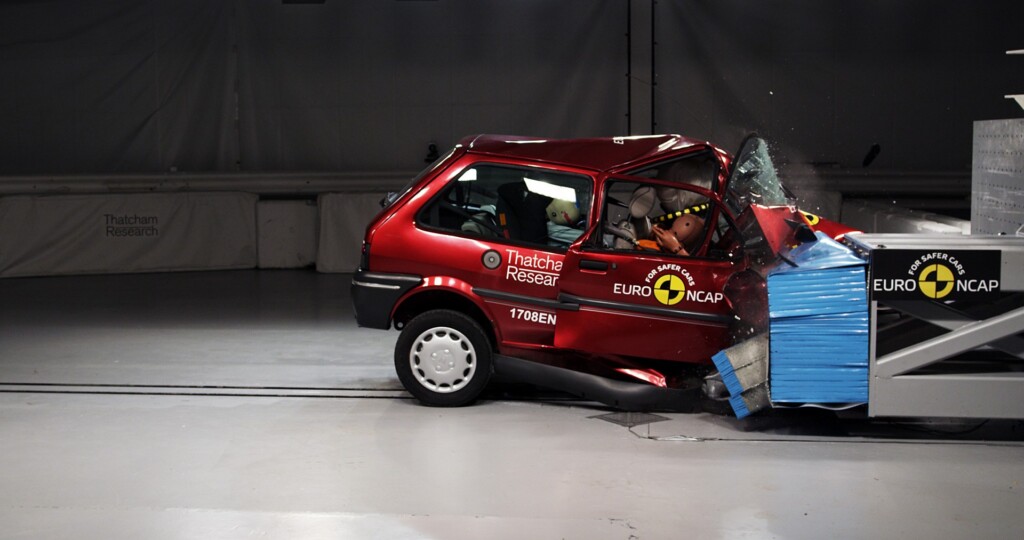 Rover 100 Euro NCAP crash test