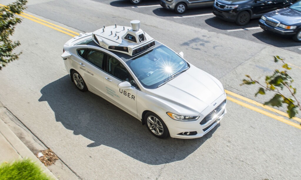 Uber self driving vehicle